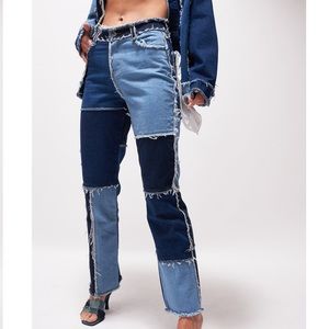 JADED London Patchwork Jeans